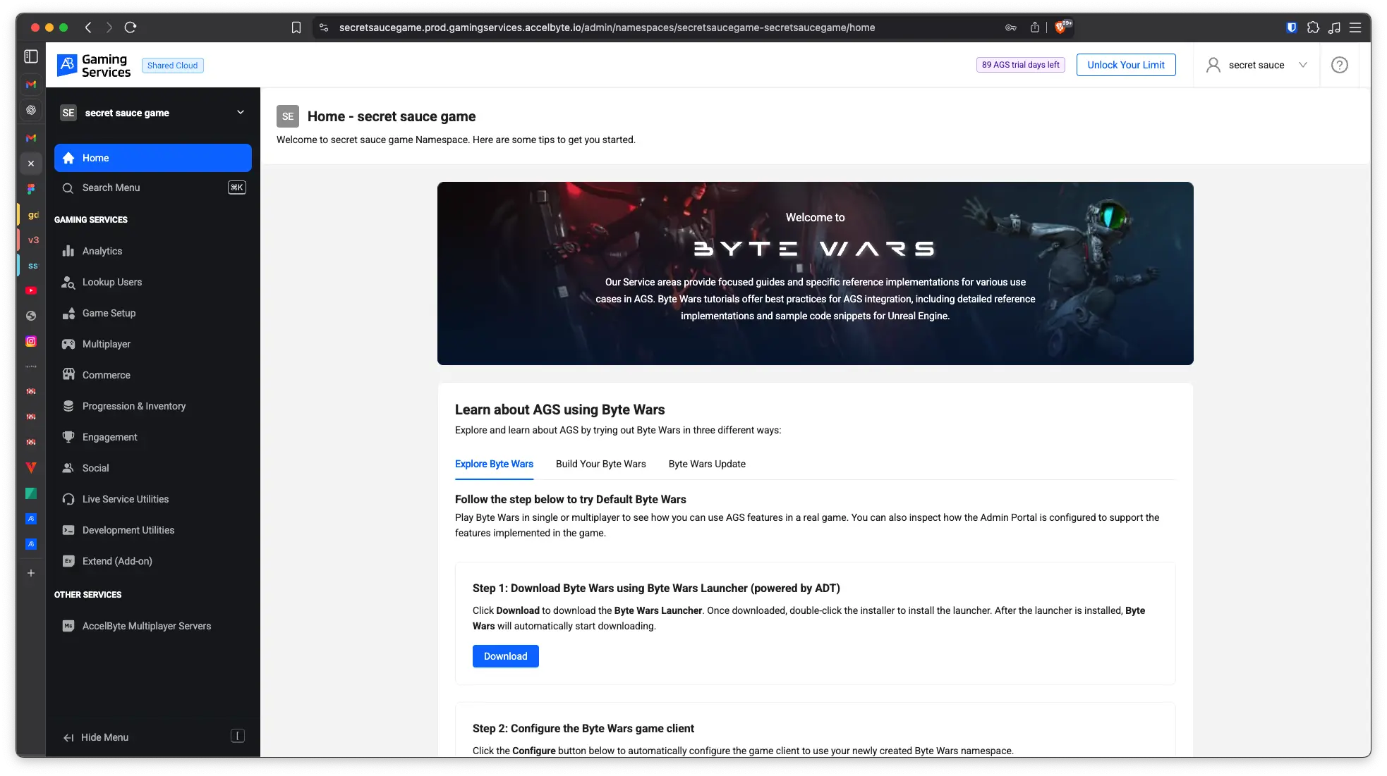 AccelByte Gaming Service