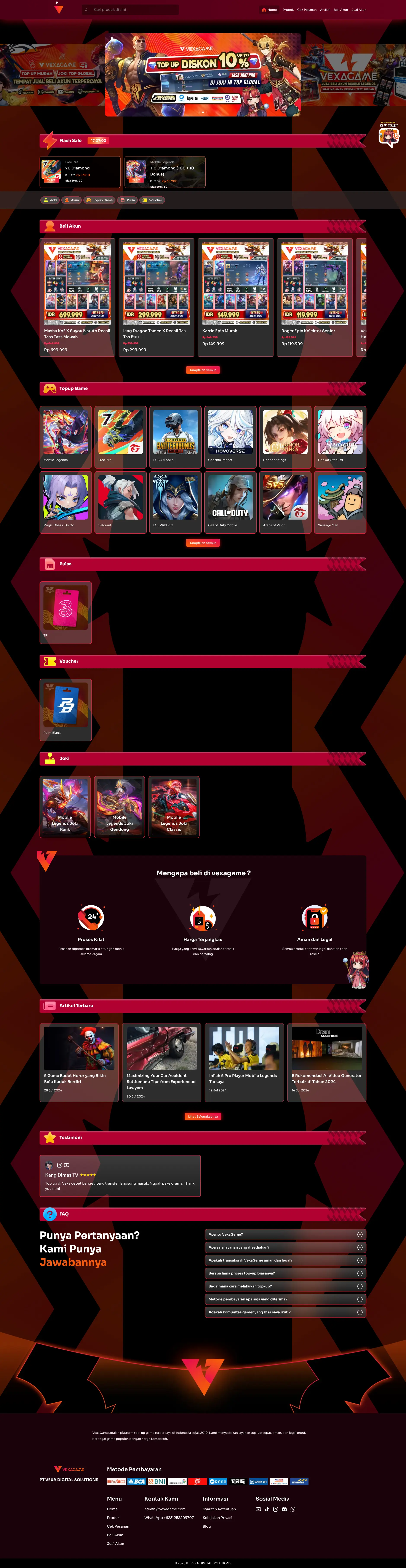 VexaGame Revamp